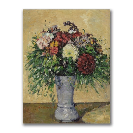 Paul Cezanne 'Bouquet Of Flowers In A Vase' Canvas Art,35x47